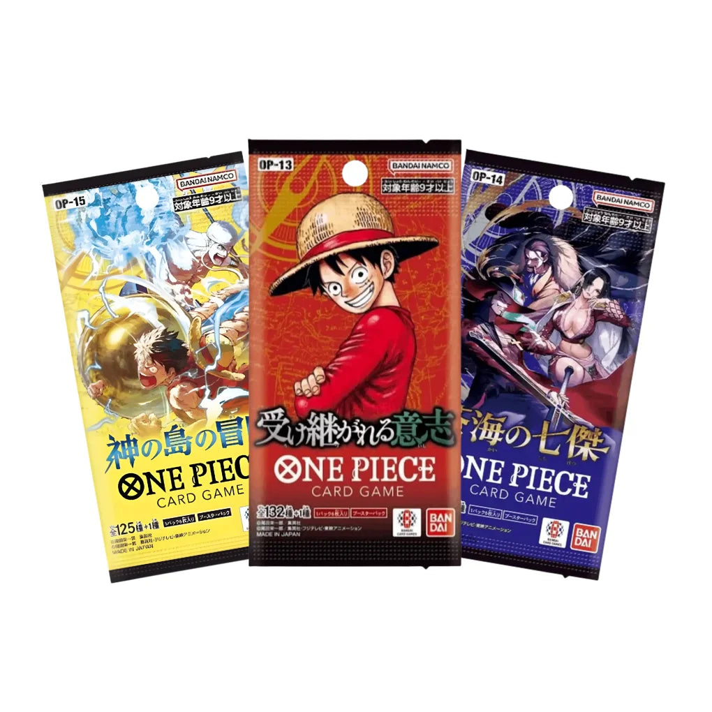 One Piece Japan Booster Set – 3 different random Booster packs