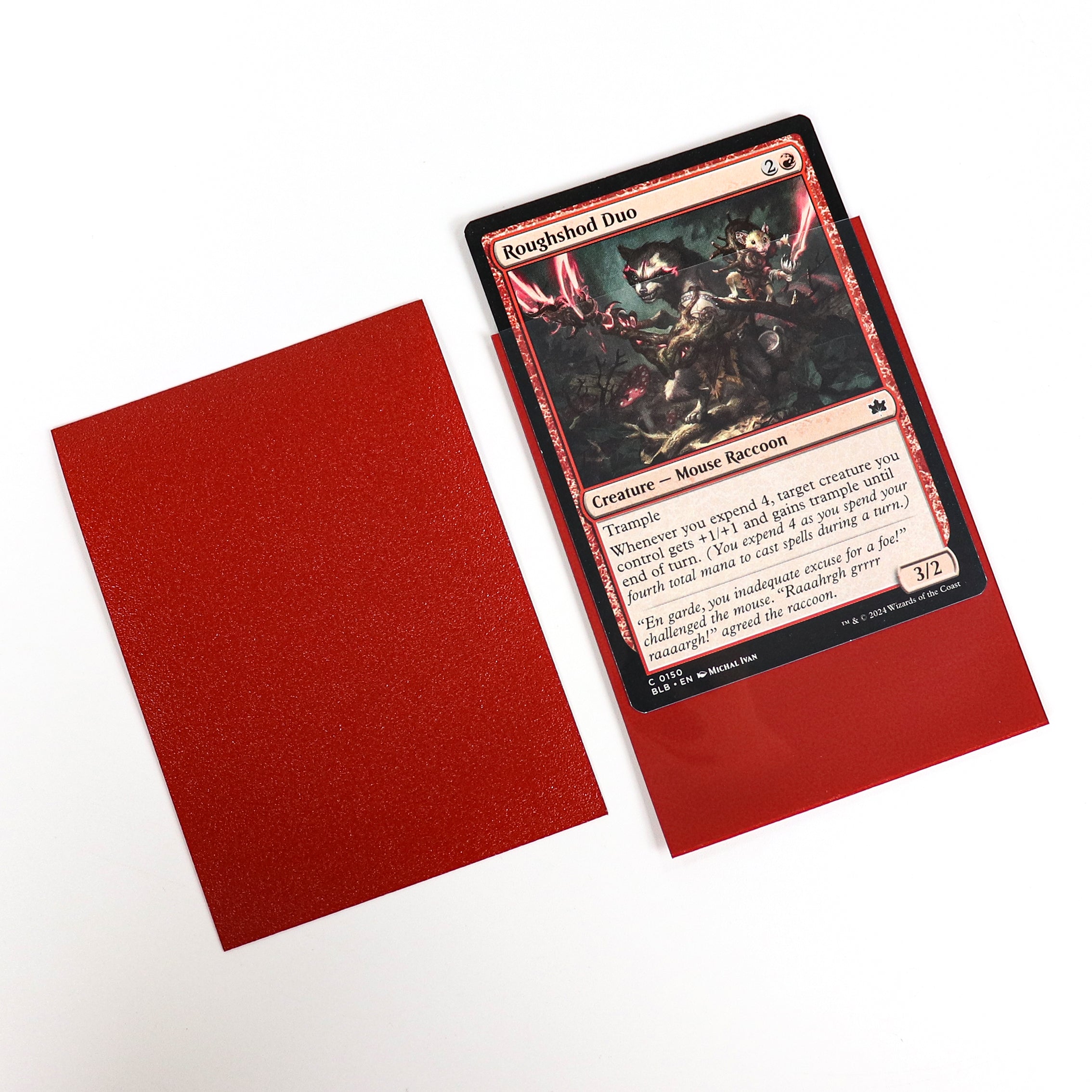 cardcosmos - Premium Color Matte Sleeves Red | 100stk
