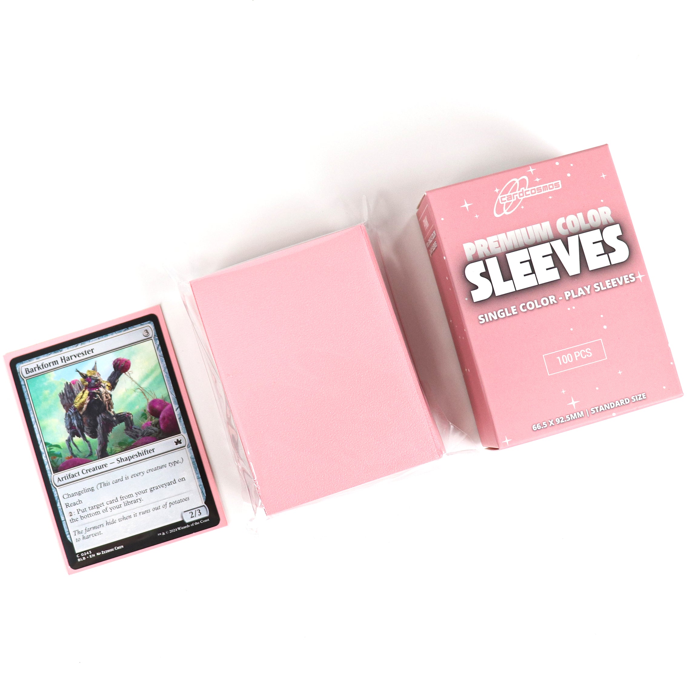 cardcosmos - Premium Color Matte Sleeves Pink | 100stk
