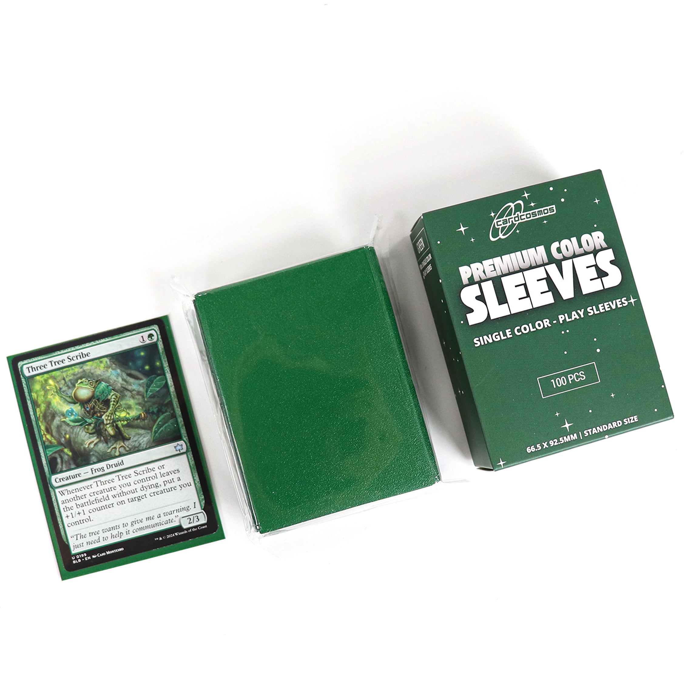 cardcosmos - Premium Color Matte Sleeves Green | 100stk