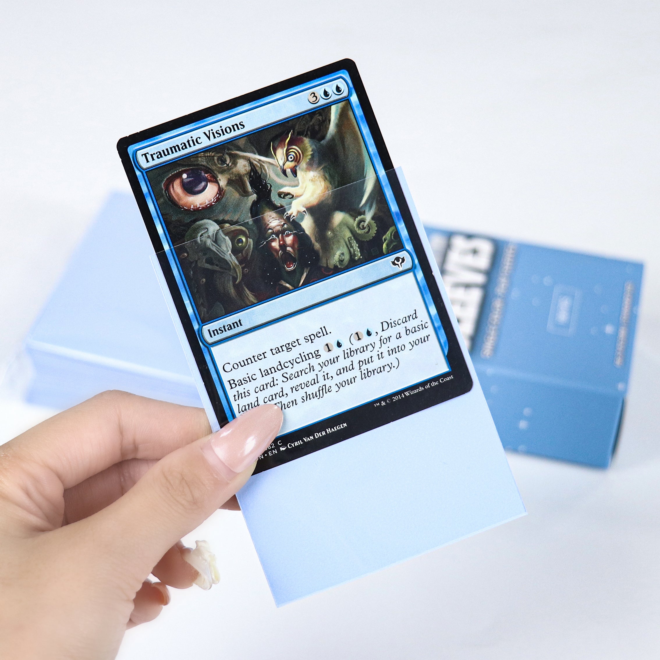 cardcosmos - Premium Color Matte Sleeves Light Blue | 100stk