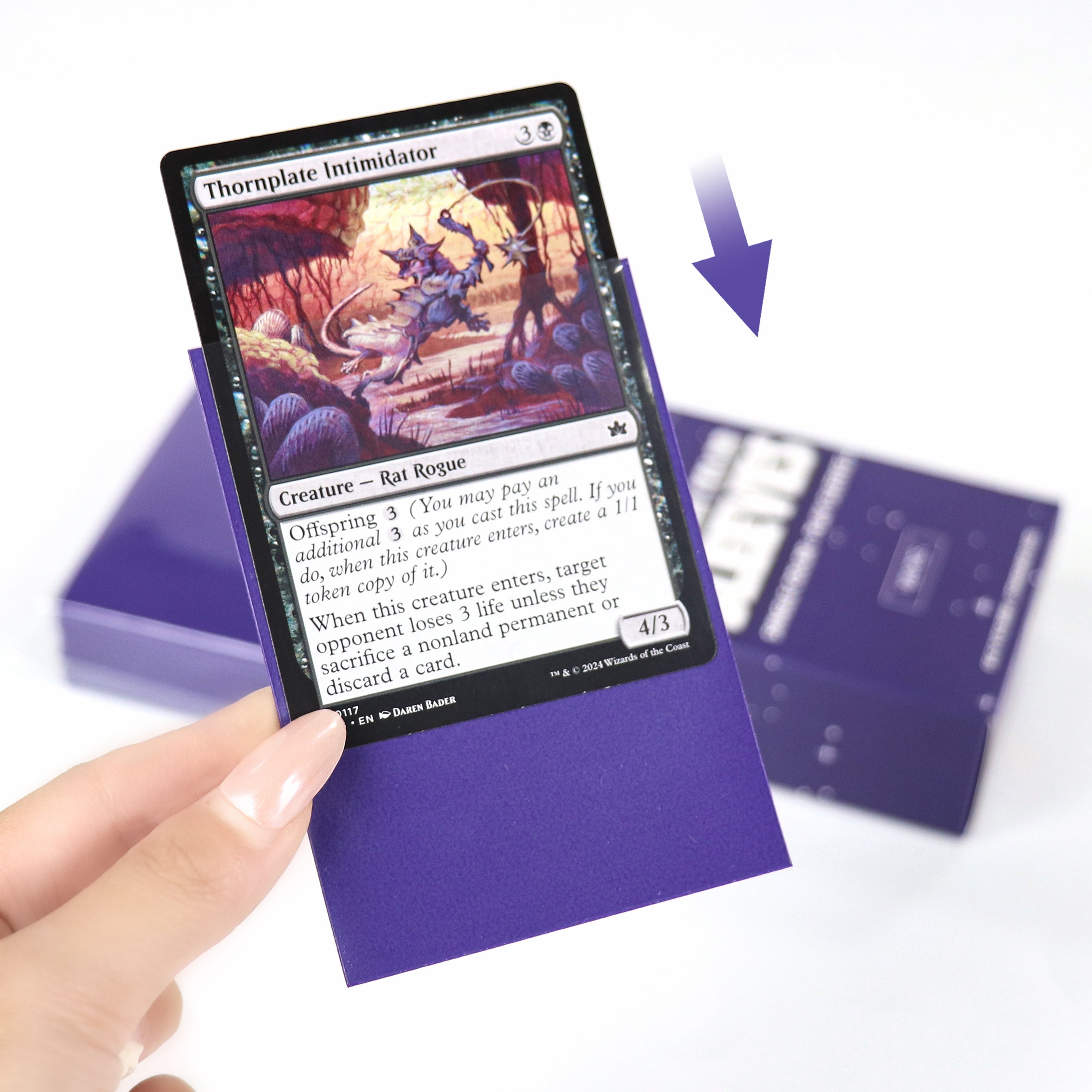 cardcosmos - Premium Color Matte Sleeves Purple | 100stk