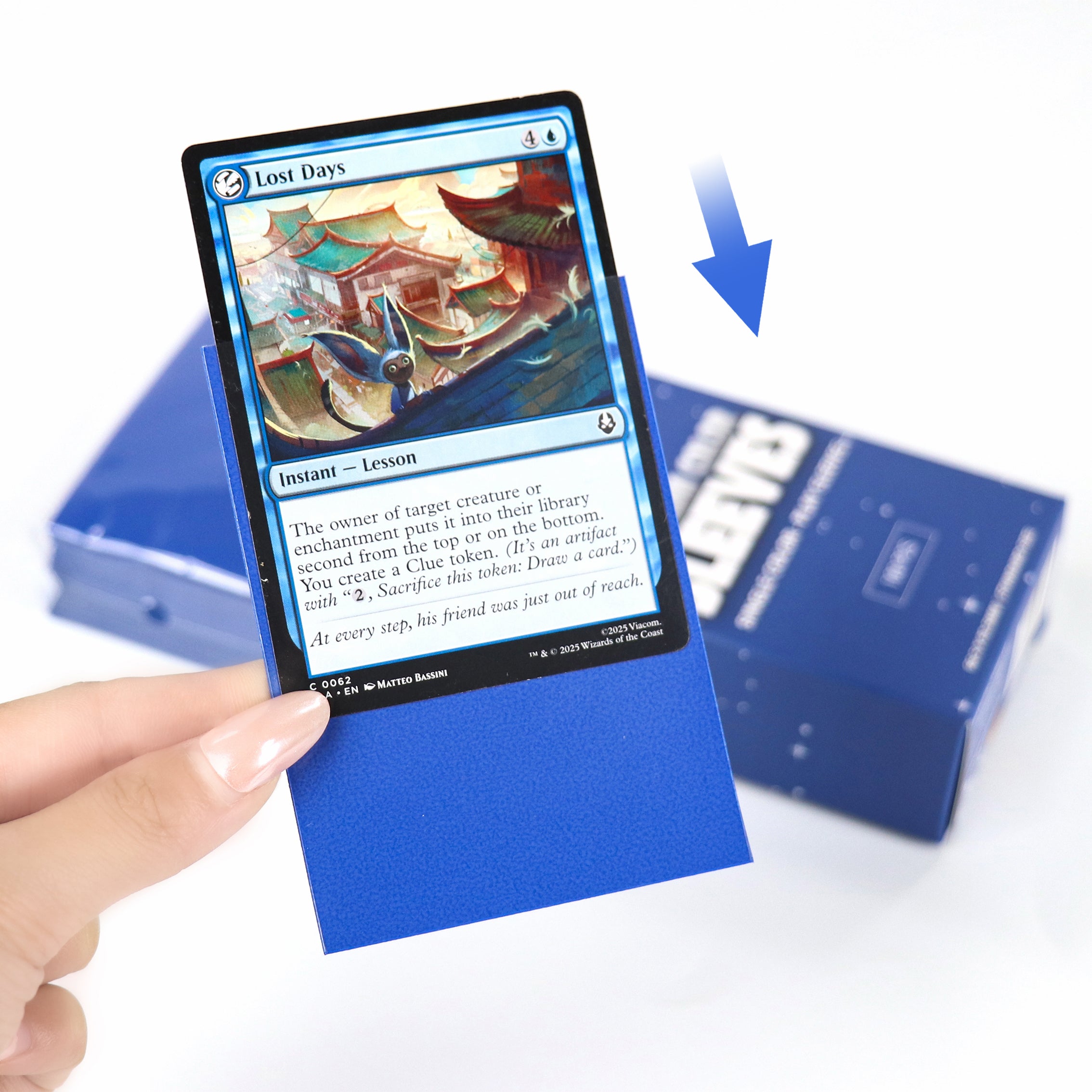 cardcosmos - Premium Color Matte Sleeves Blue | 100stk