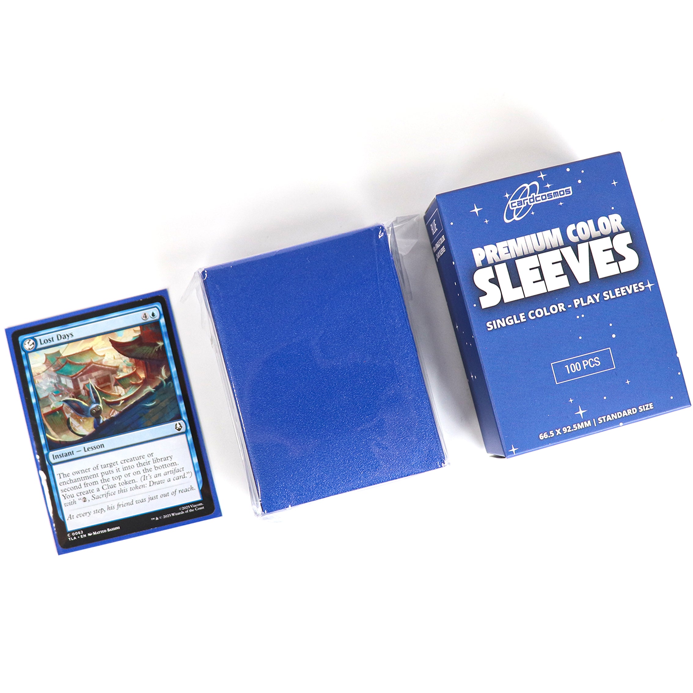 cardcosmos - Premium Color Matte Sleeves Blue | 100stk