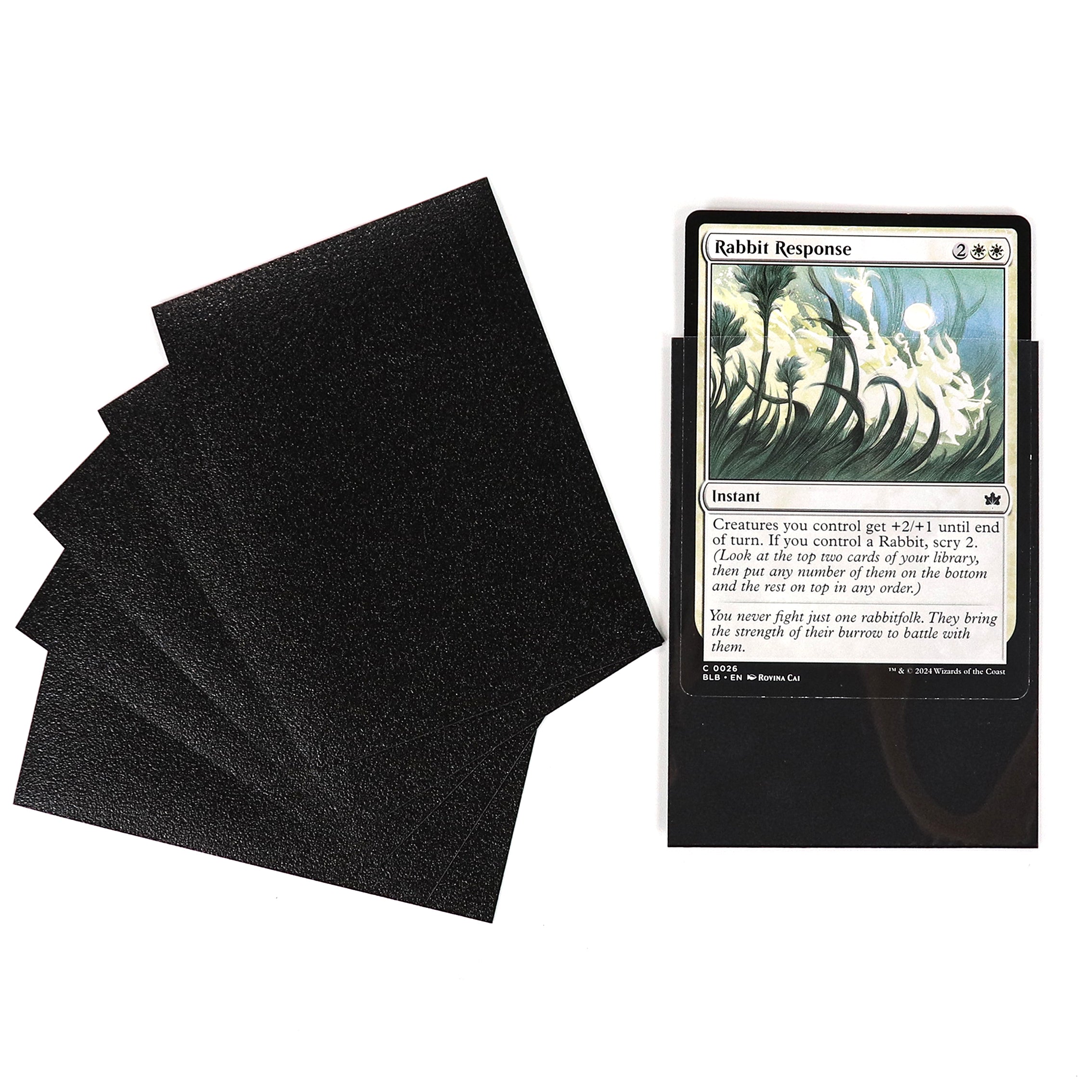cardcosmos - Premium Color Matte Sleeves Black | 100stk