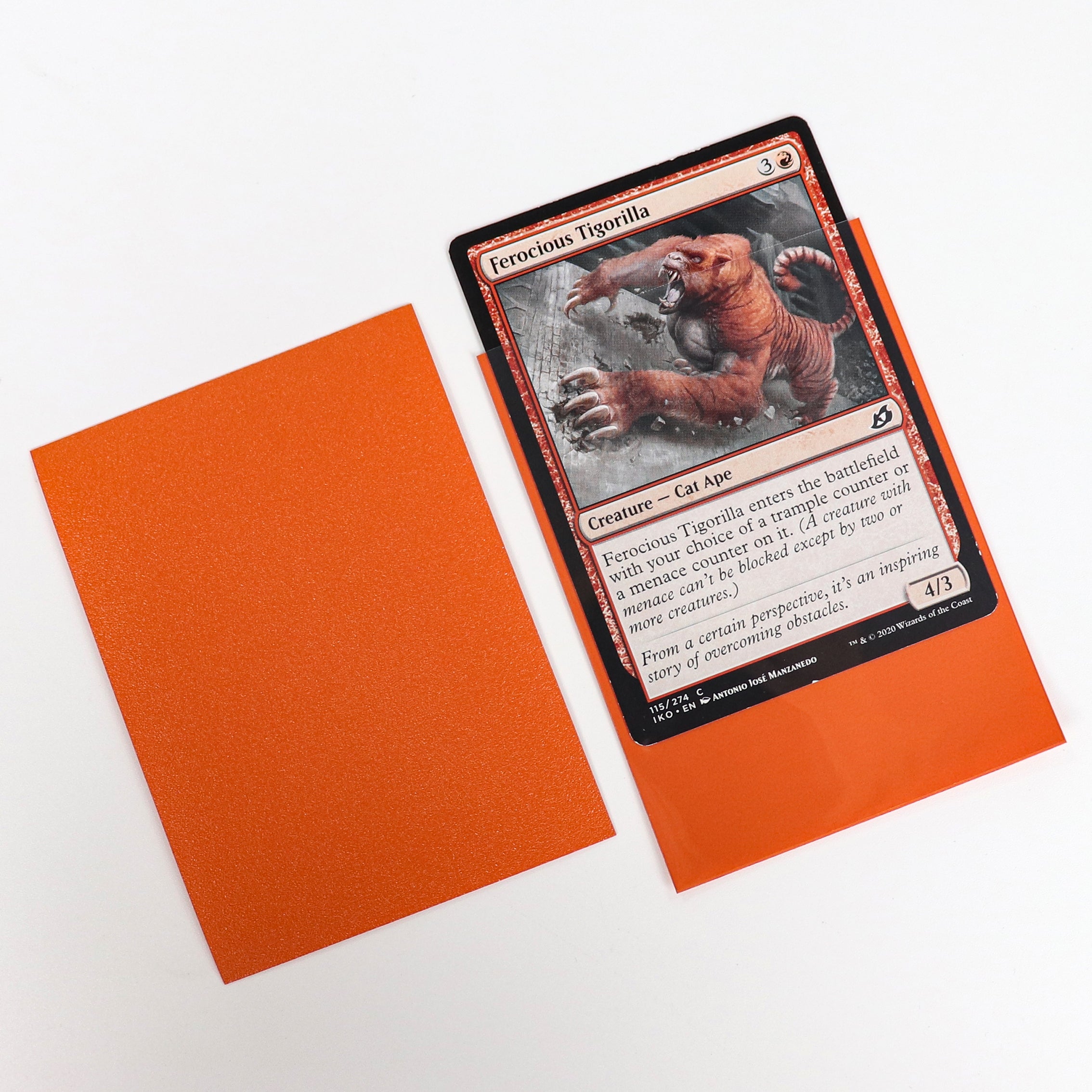 cardcosmos - Premium Color Matte Sleeves Orange | 100stk