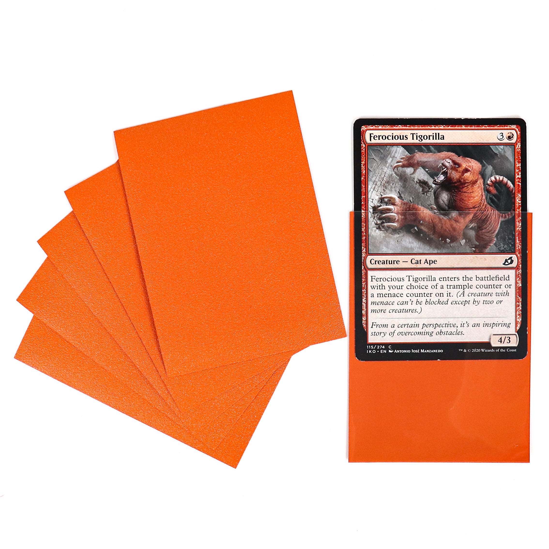 cardcosmos - Premium Color Matte Sleeves Orange | 100stk