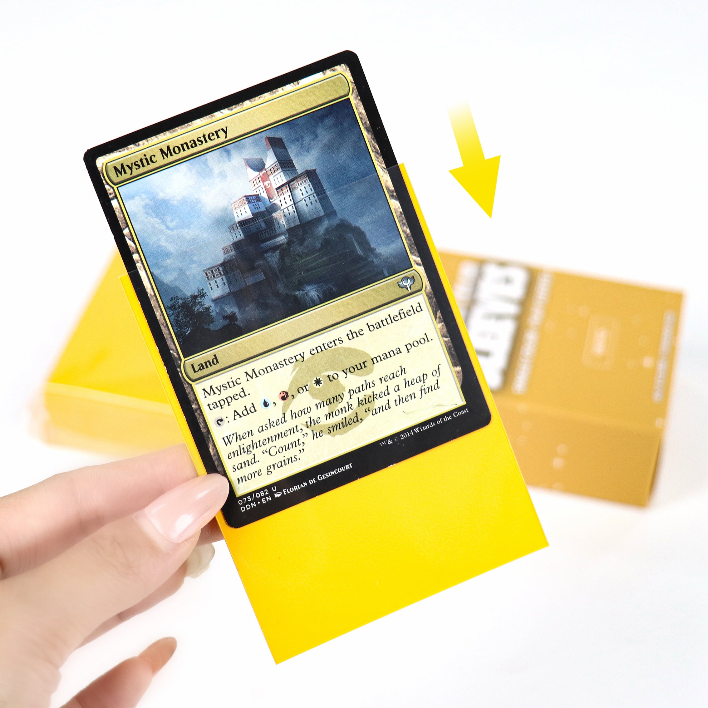 cardcosmos - Premium Color Matte Sleeves Yellow | 100stk