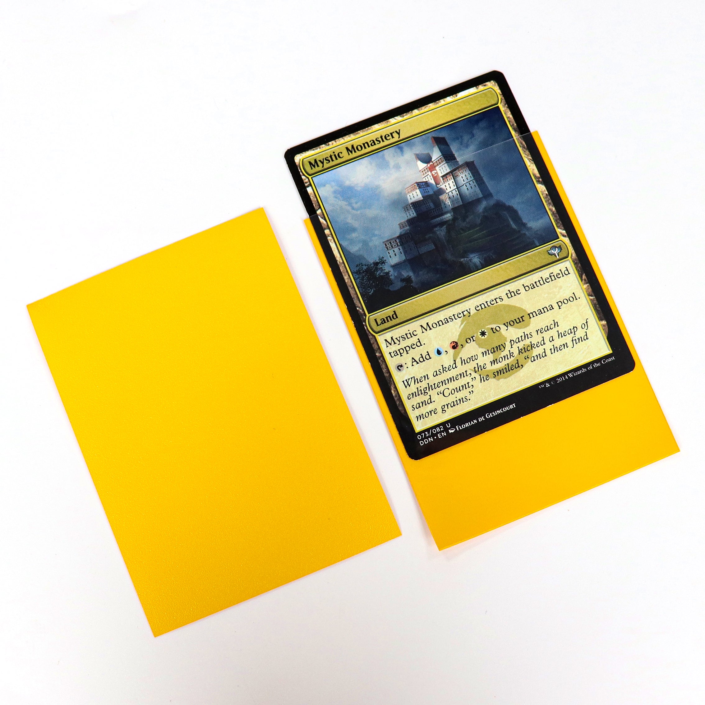 cardcosmos - Premium Color Matte Sleeves Yellow | 100stk