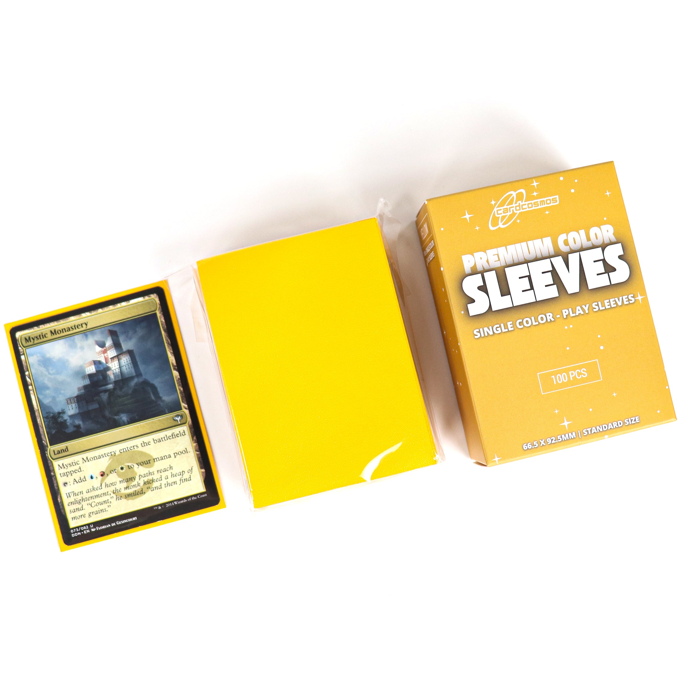 cardcosmos - Premium Color Matte Sleeves Yellow | 100stk