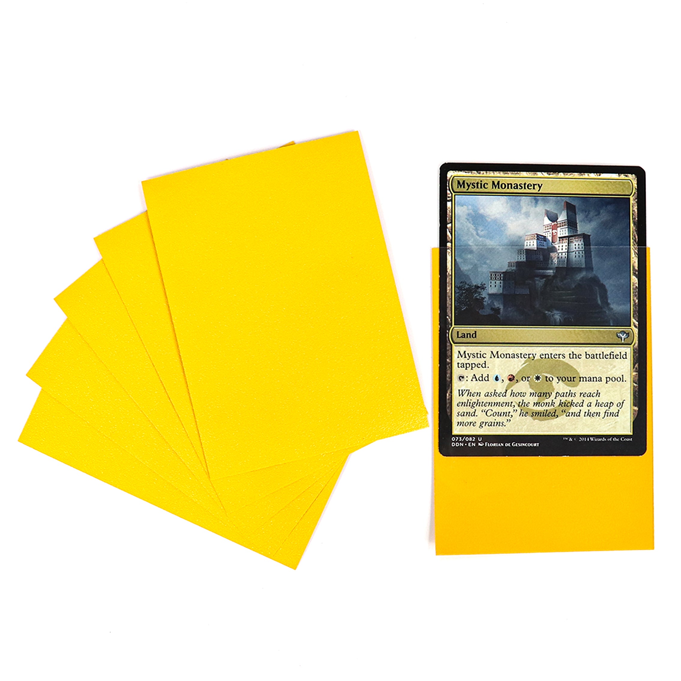 cardcosmos - Premium Color Matte Sleeves Yellow | 100stk