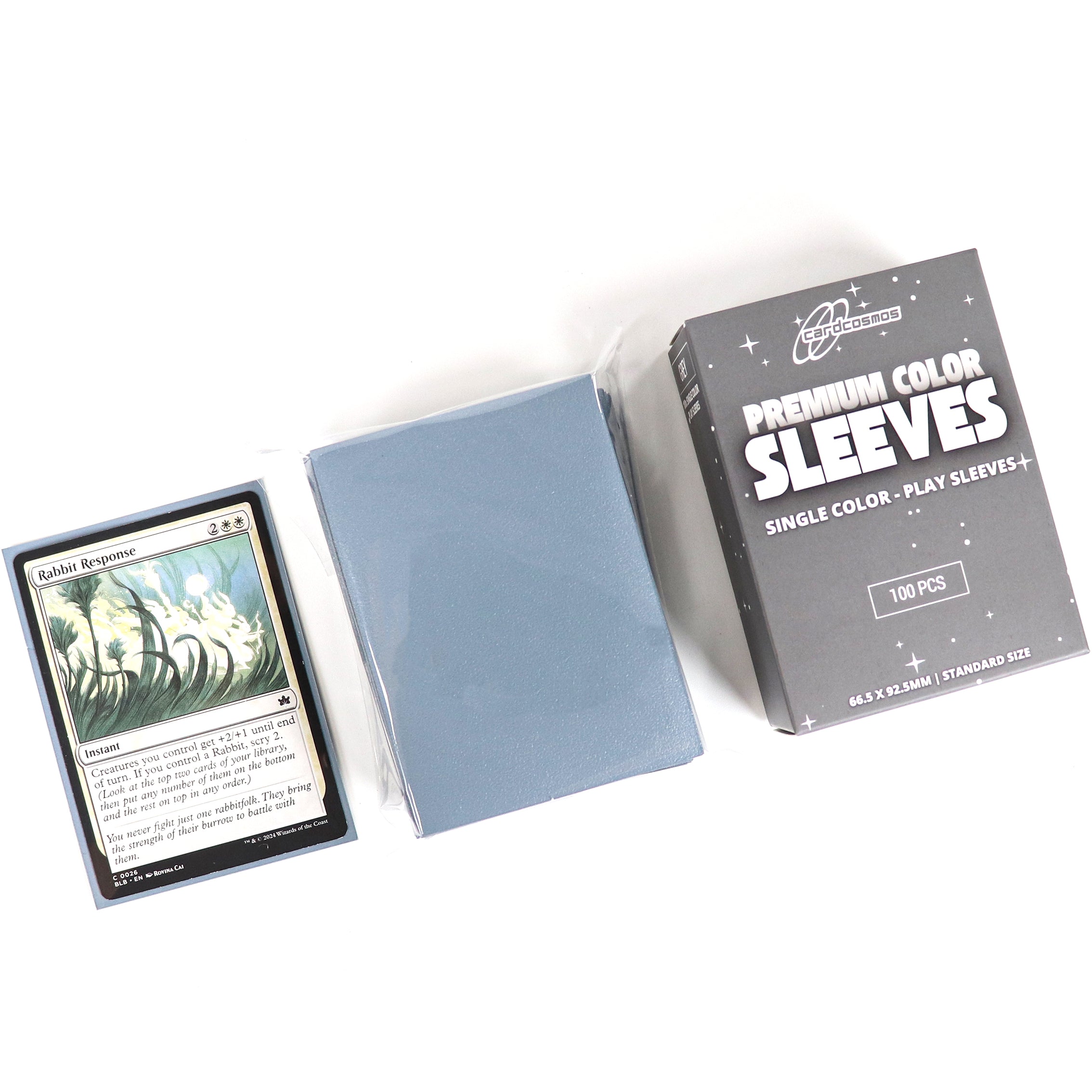 cardcosmos - Premium Color Matte Sleeves Grey | 100stk