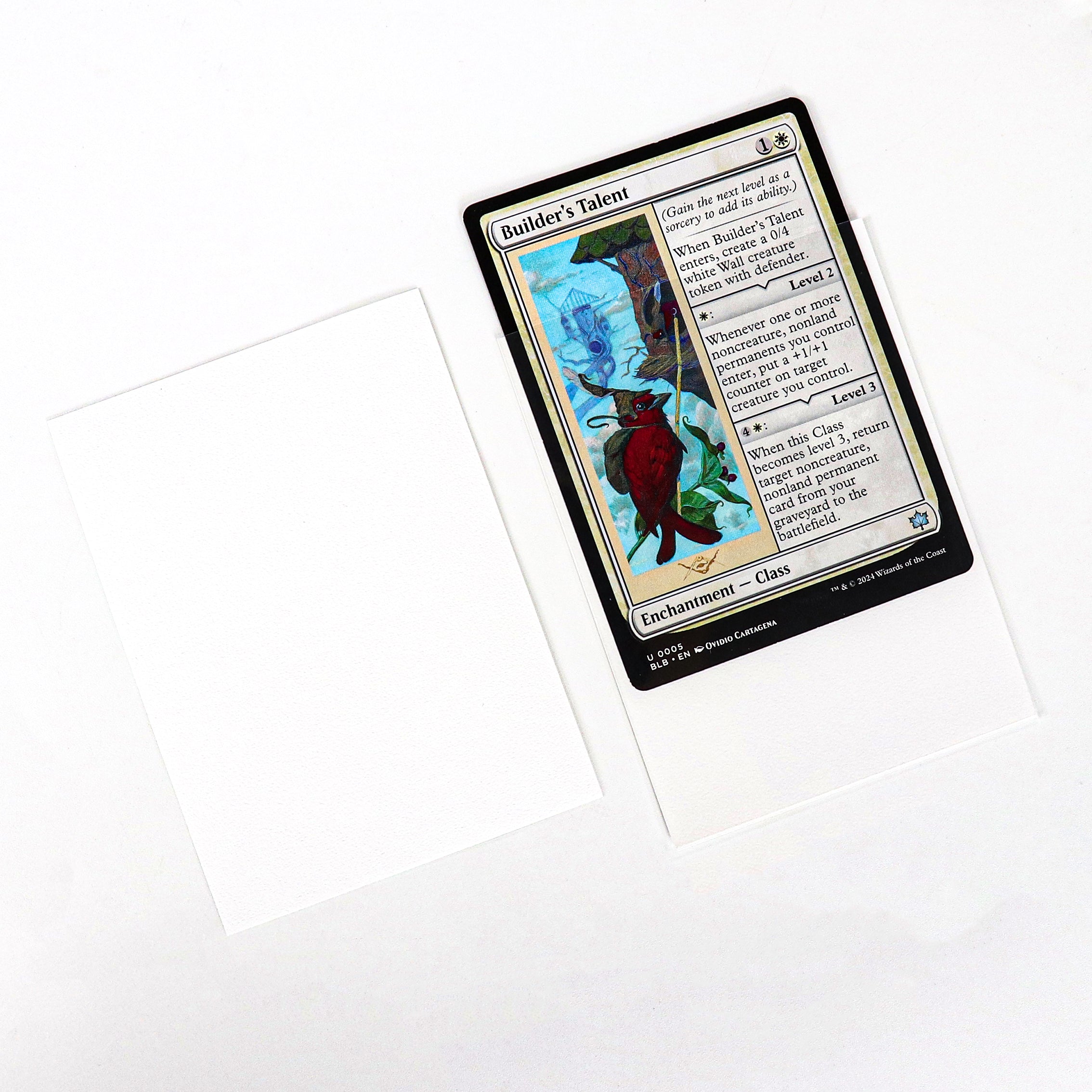 cardcosmos - Premium Color Matte Sleeves White | 100stk