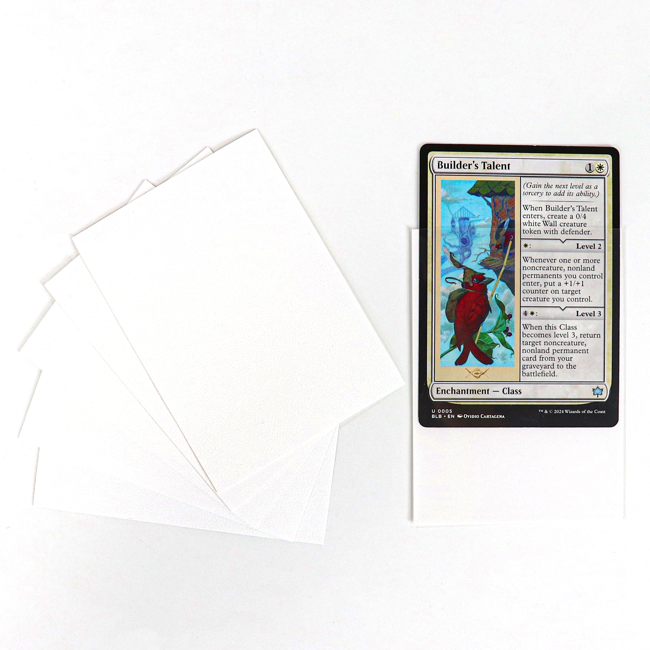 cardcosmos - Premium Color Matte Sleeves White | 100stk