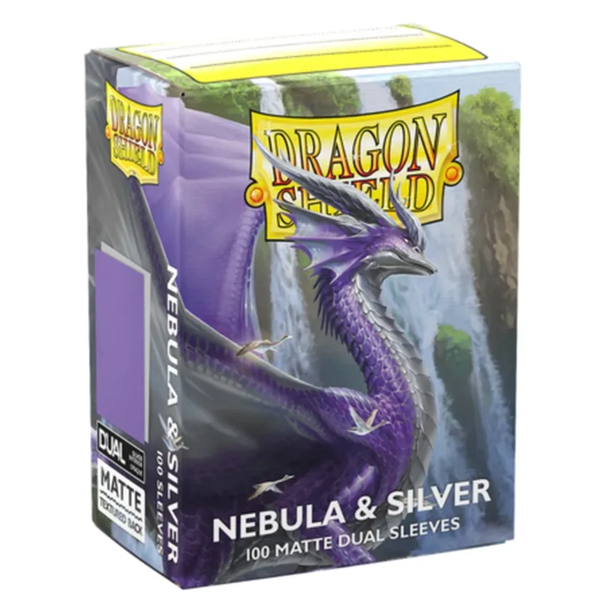 Dragon Shield Sleeves – Dual Matte Nebula & Silver (100 Count)
