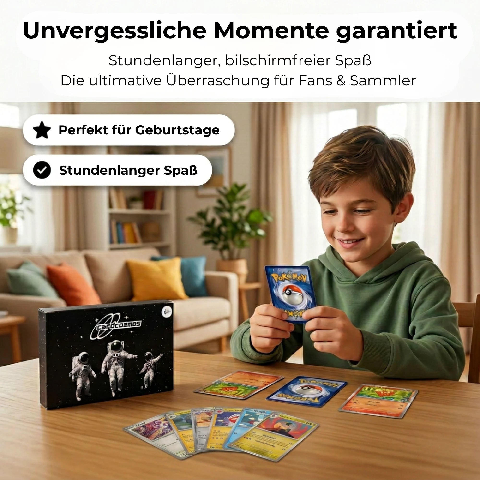 Pokémon Karten Set Deutsch – 100 Karten inkl. 12 Holo + 100 Kartenhüllen