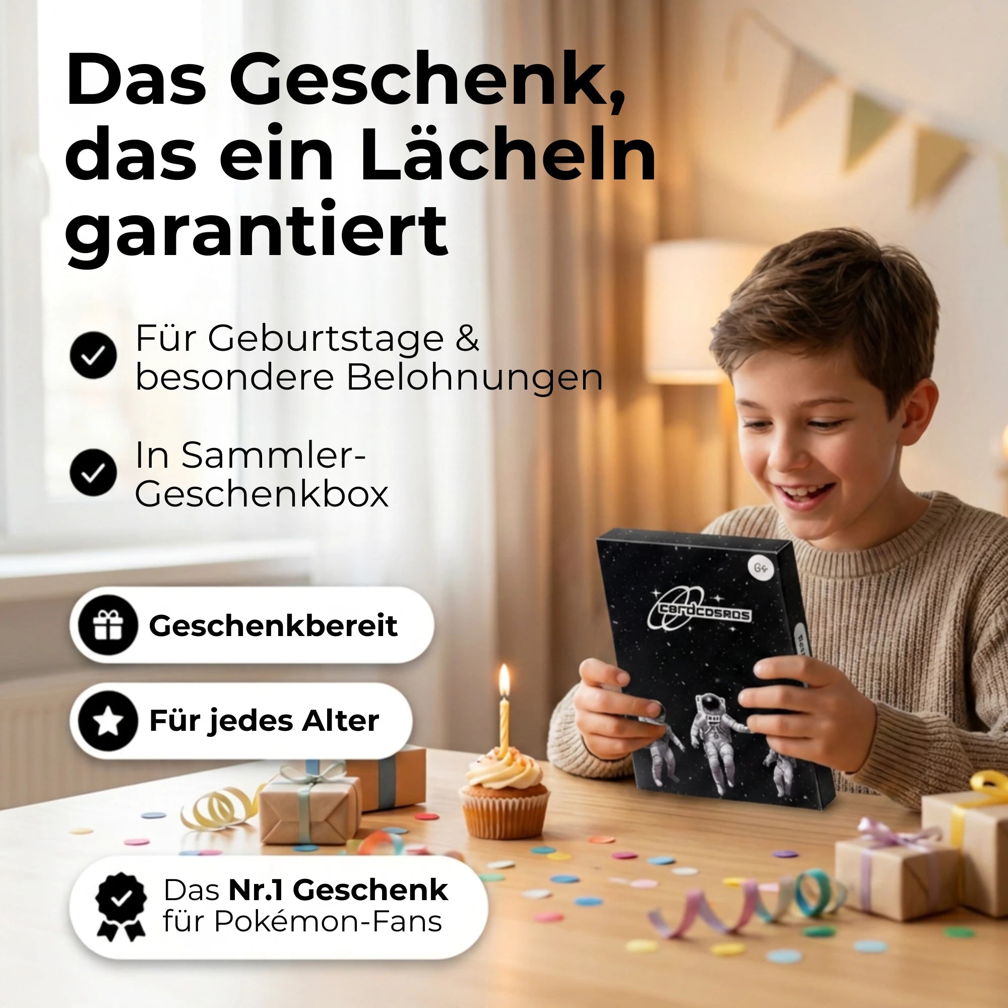 Pokémon Karten Set Deutsch – 200 Karten inkl. 25 Holo + 100 Kartenhüllen