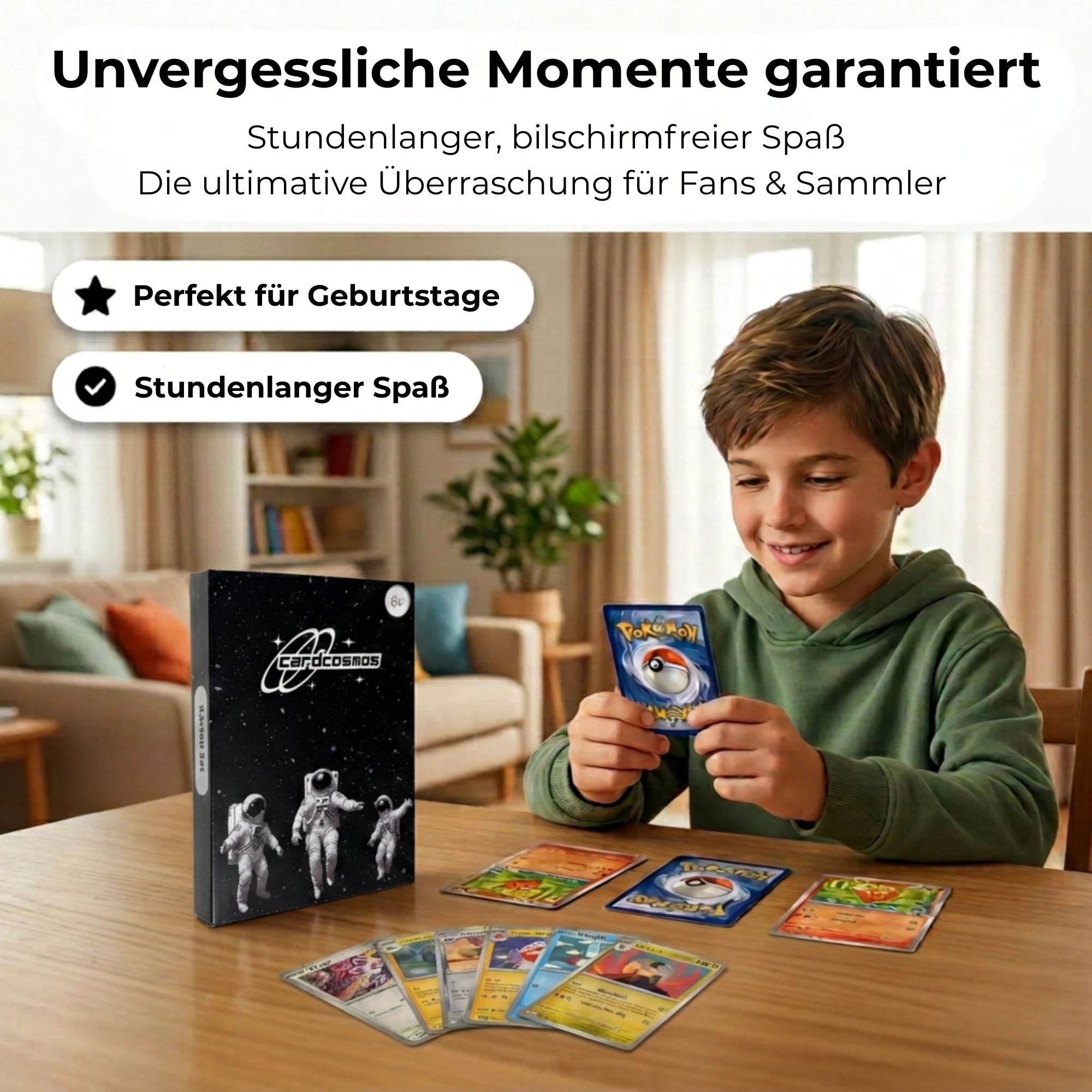 Pokémon Karten Set Englisch – 200 Karten inkl. 25 Holo + 100 Kartenhüllen