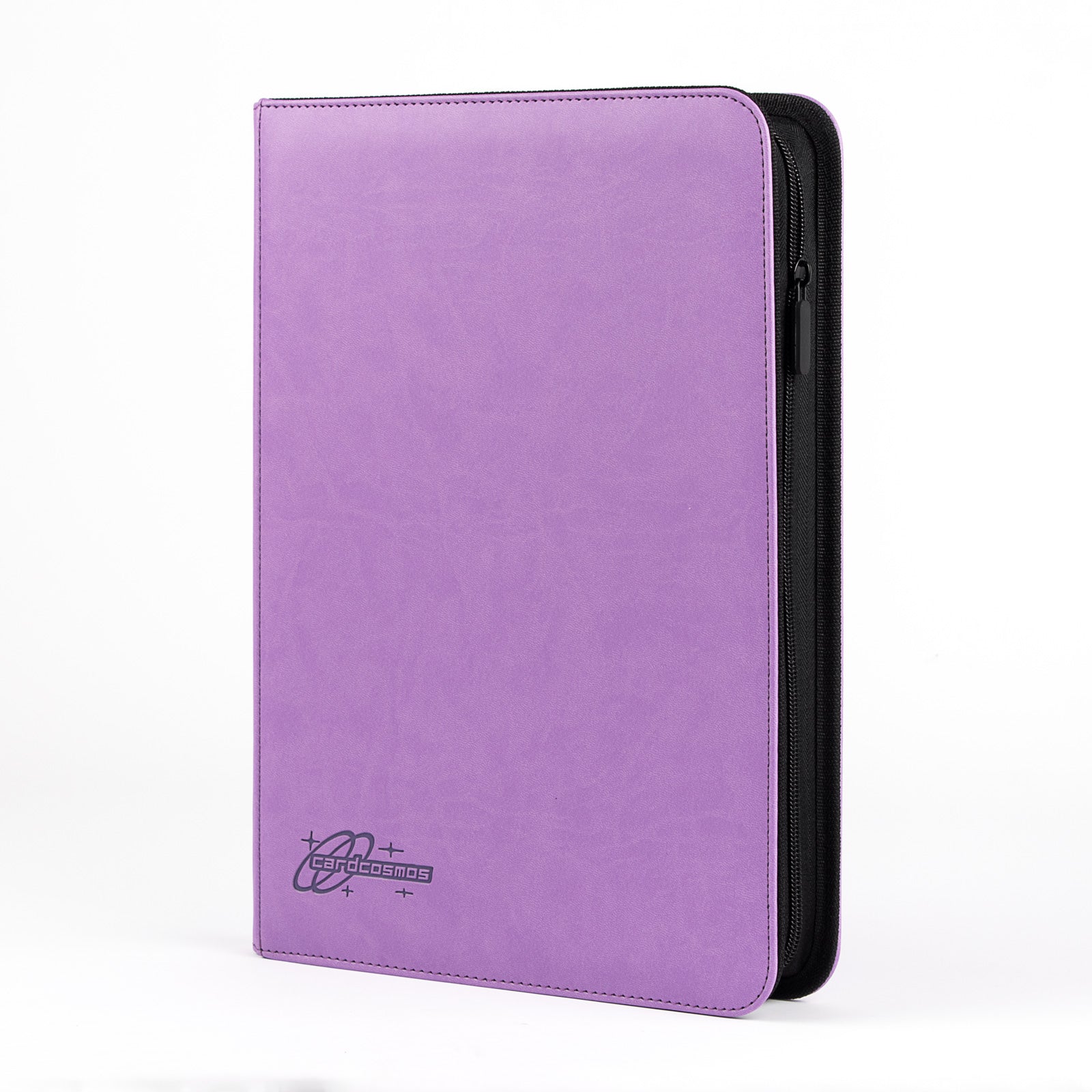 cardcosmos - 9 Pocket Zip Premium leather binder - Purple