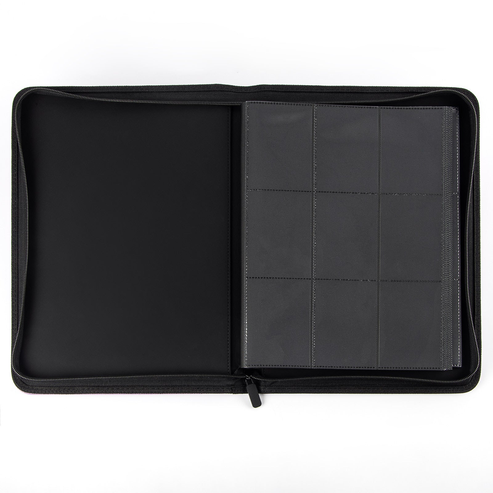 cardcosmos - 9 Pocket Zip Premium leather binder - Purple