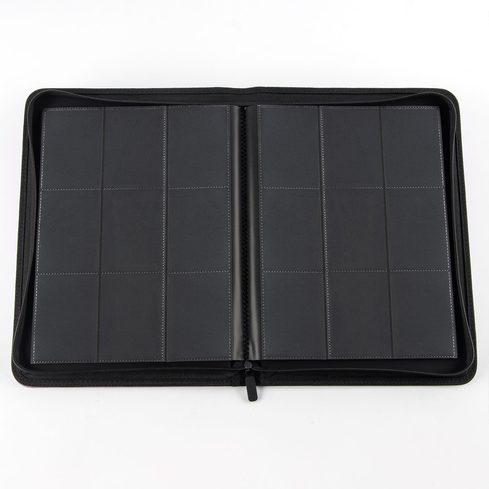 cardcosmos - 9 Pocket Zip Premium Leather Binder - Weiß