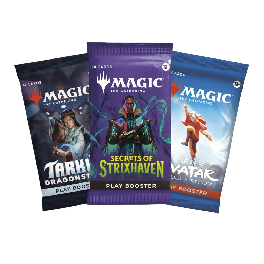Magic: The Gathering Mystery Play Booster Set Englisch – 3 verschiedene zufällige Booster