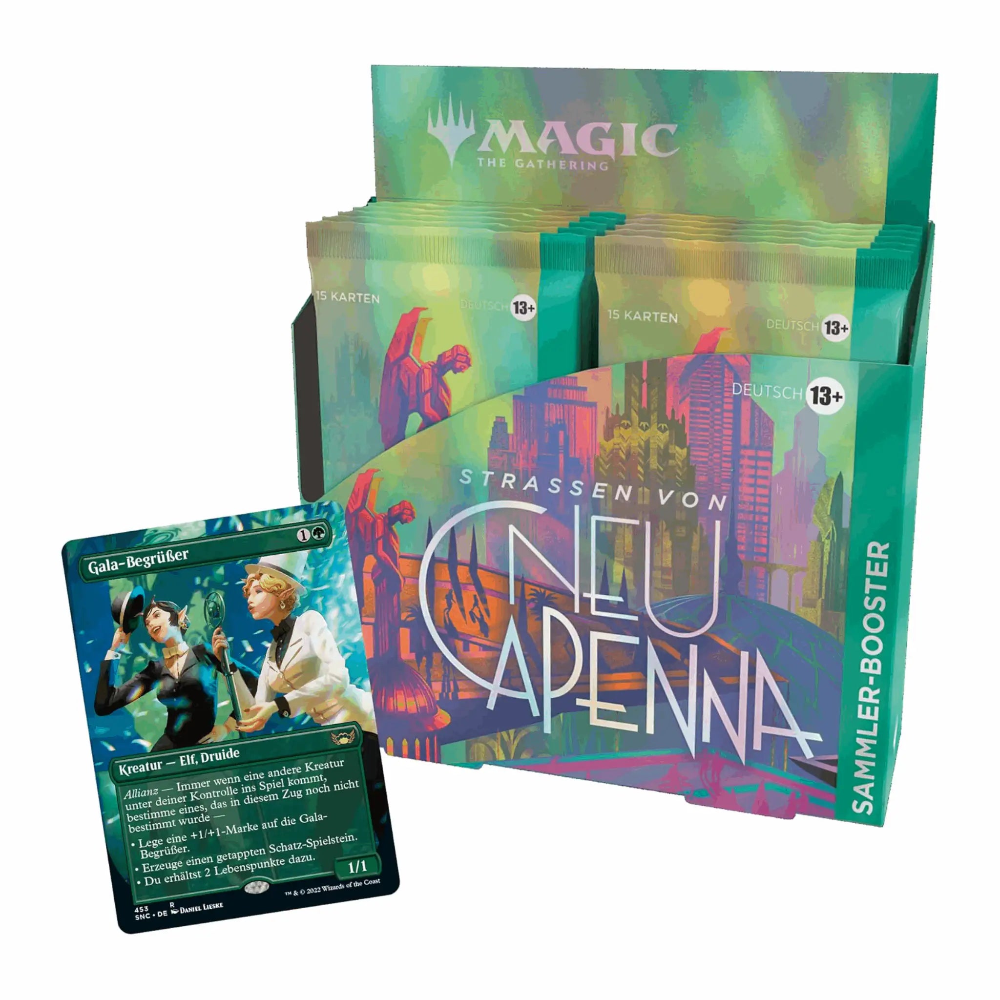 Magic: The Gathering - Straßen von Neu-Capenna Sammler Booster Display - DE