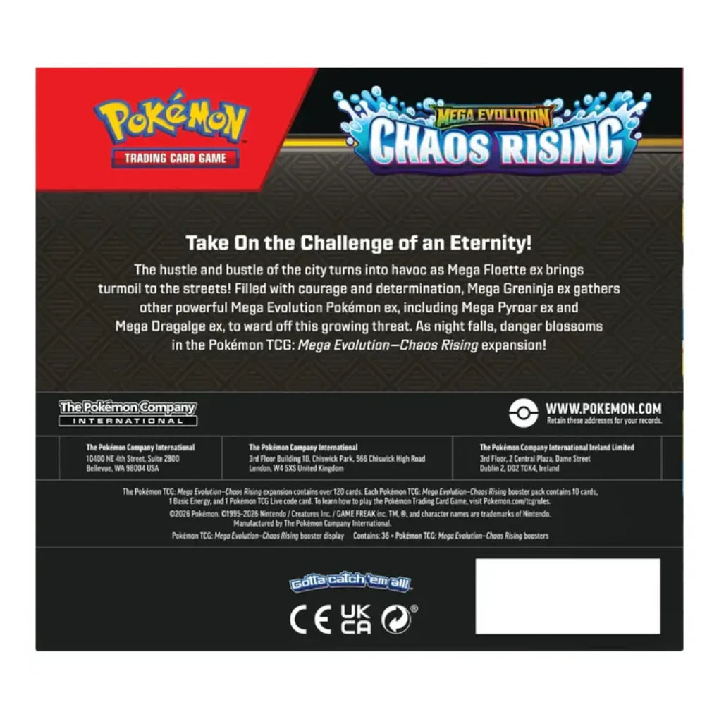 Pokémon - Mega Evolution: Chaos Rising Booster Display - EN