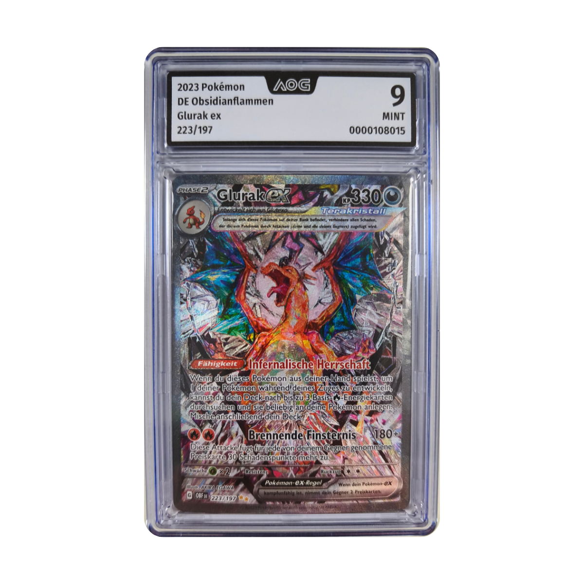 Pokémon - Glurak ex SIR #223/197 (Obsidianflammen) – AOG 9 Mint