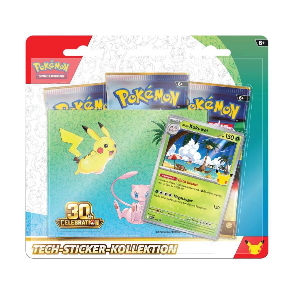 Pokémon - 30 Jahre Tech-Sticker-Kollektion - DE