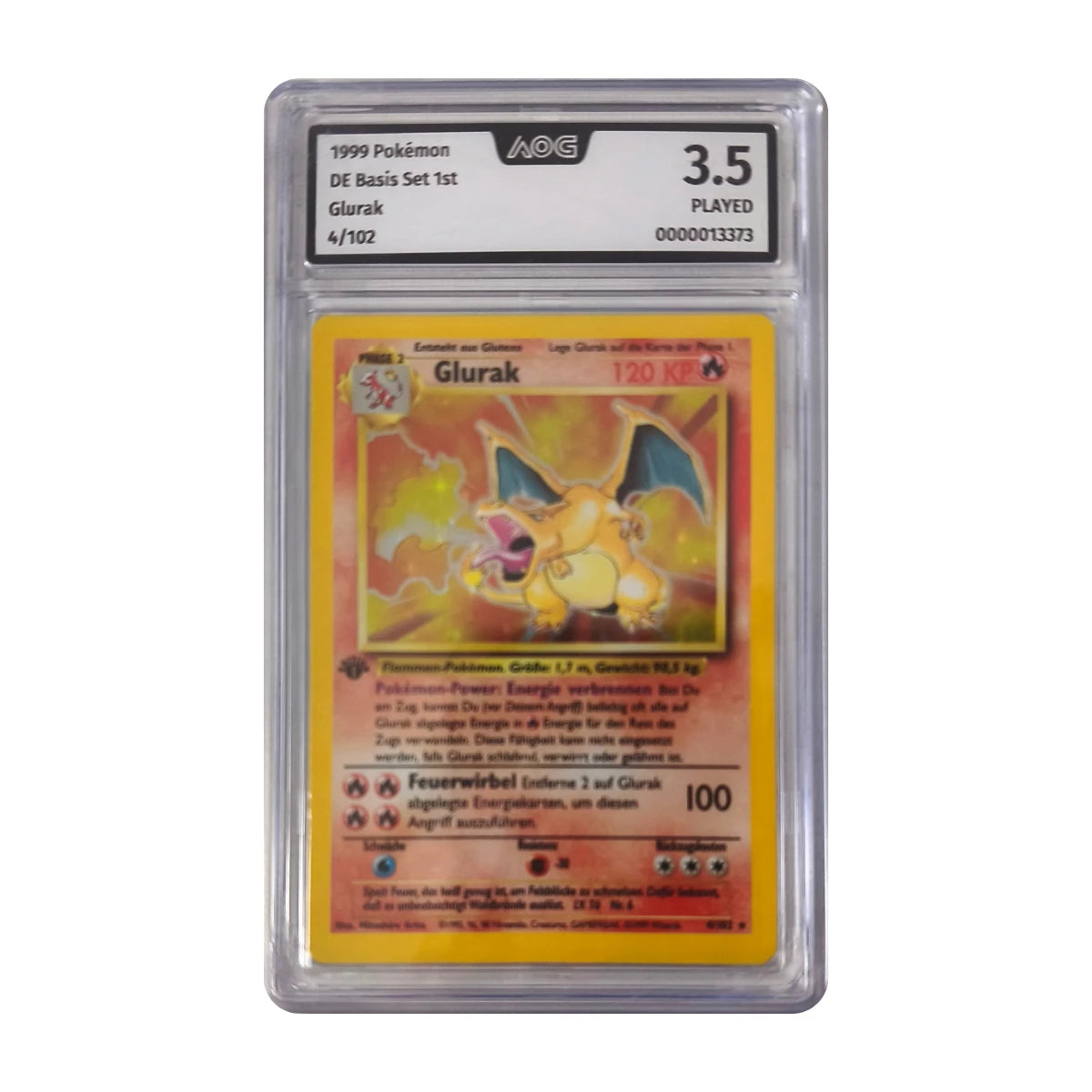 Pokémon - Glurak 4/102 (Basis Set 1st) – AOG 3.5 Played