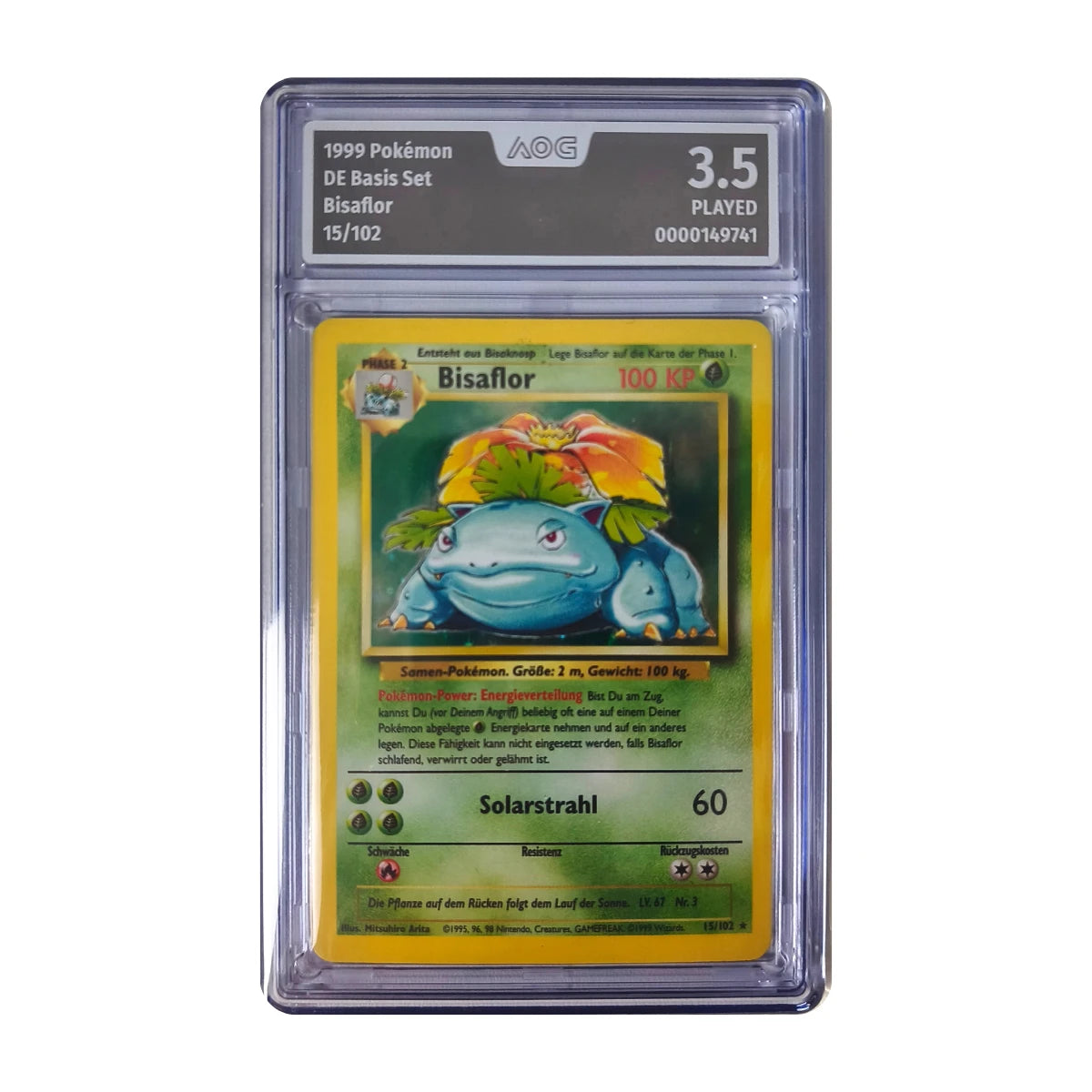 Pokémon - Bisaflor Holo #15/102 (Basis Set) – AOG 3.5 Played