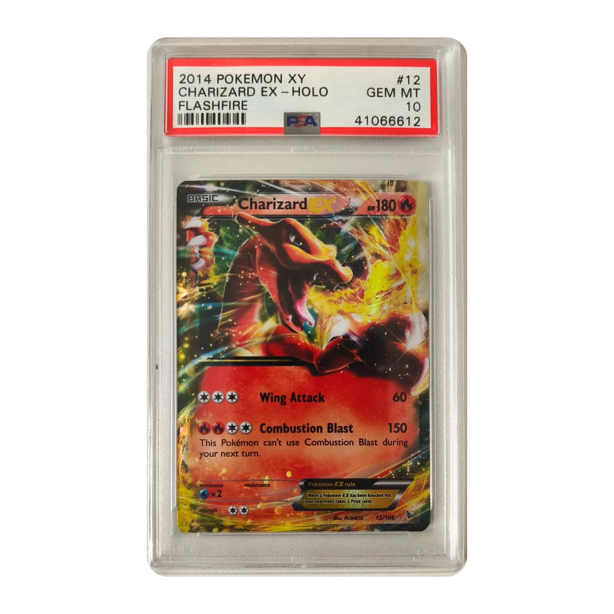 Pokémon - Charizard EX #12 (Flashfire) – PSA 10 Gem Mint