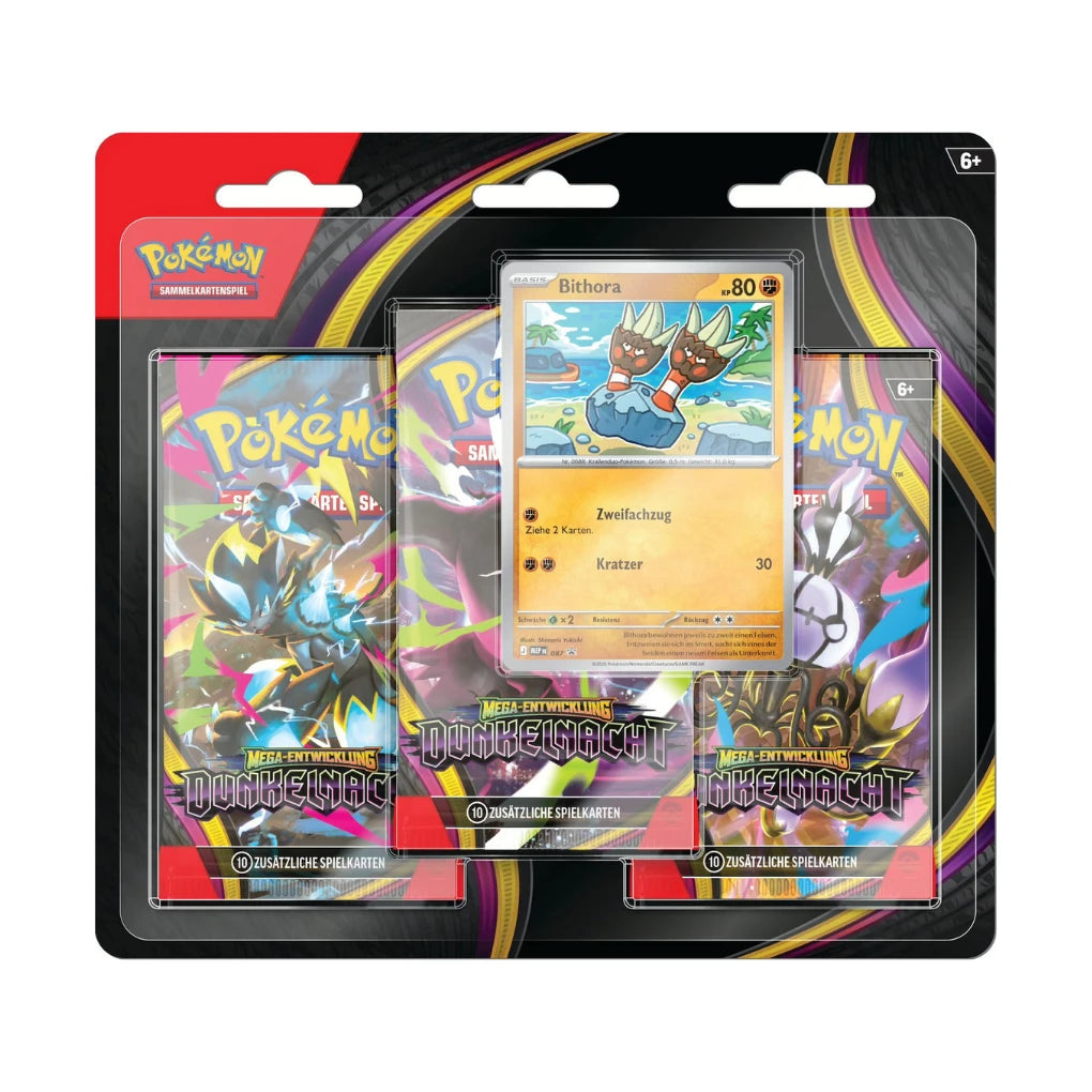 Pokémon - Mega Entwicklung: Dunkelnacht 3-Pack Blister - DE