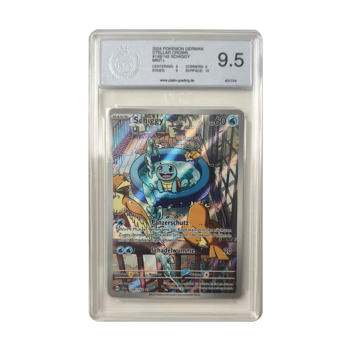 Pokémon - Schiggy #148/142 (Stellarkrone) – PCS 9.5 Mint+