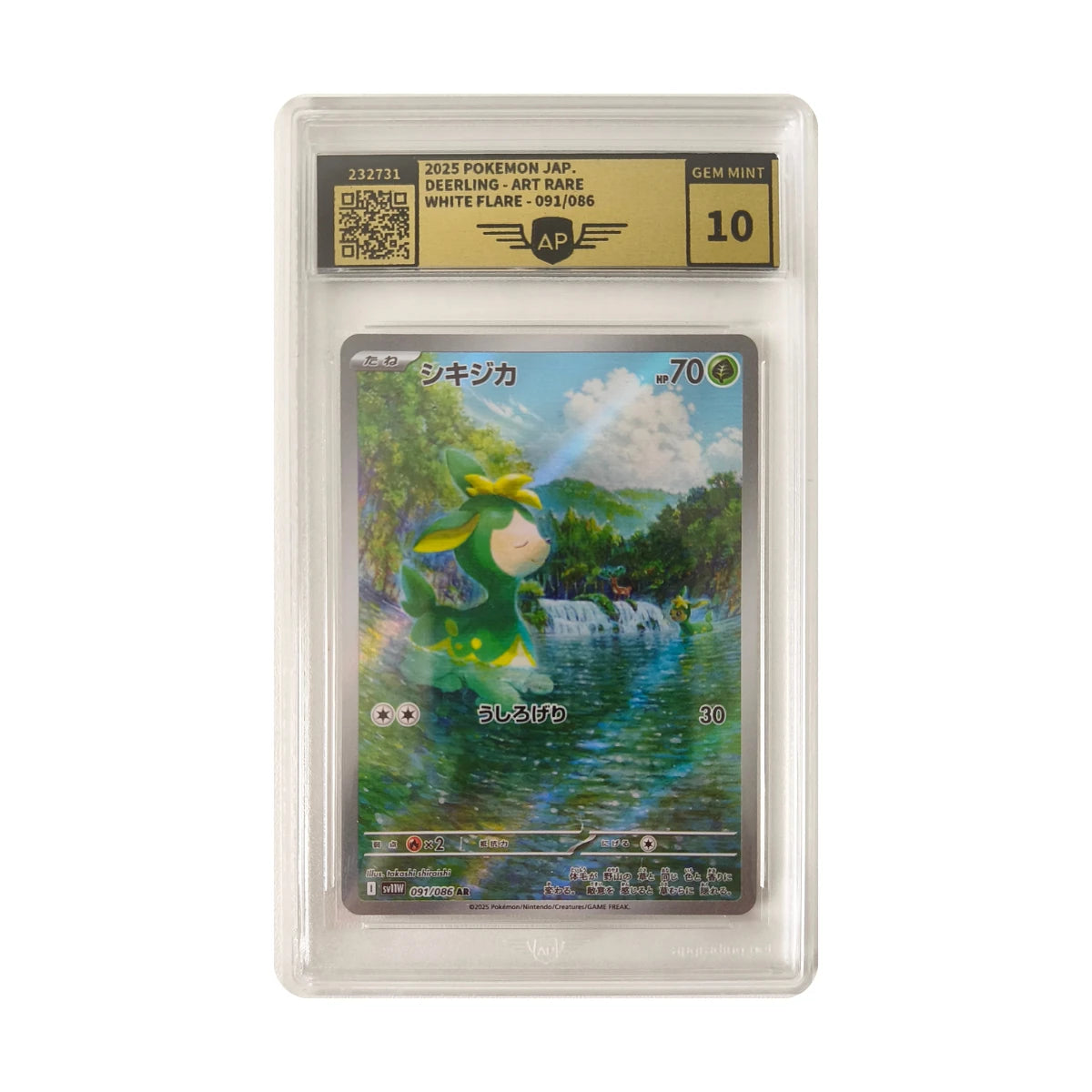 Pokémon - Deerling #091/086 (White Flare) – AP Grading 10 Gem Mint