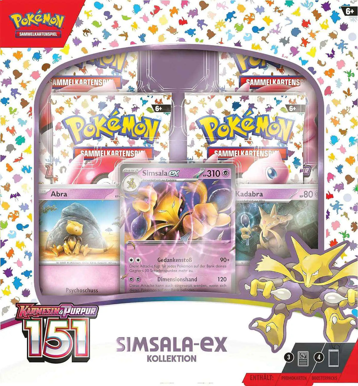 Pokémon - Karmesin & Purpur: 151 Simsala ex Kollektion - DE