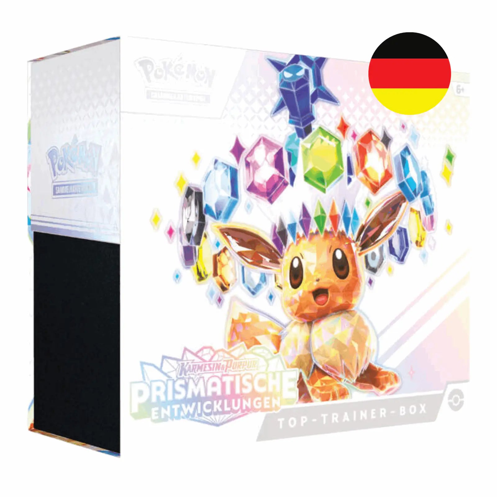 Pokémon - Karmesin & Purpur: Prismatische Entwicklungen Top-Trainer Box- DE