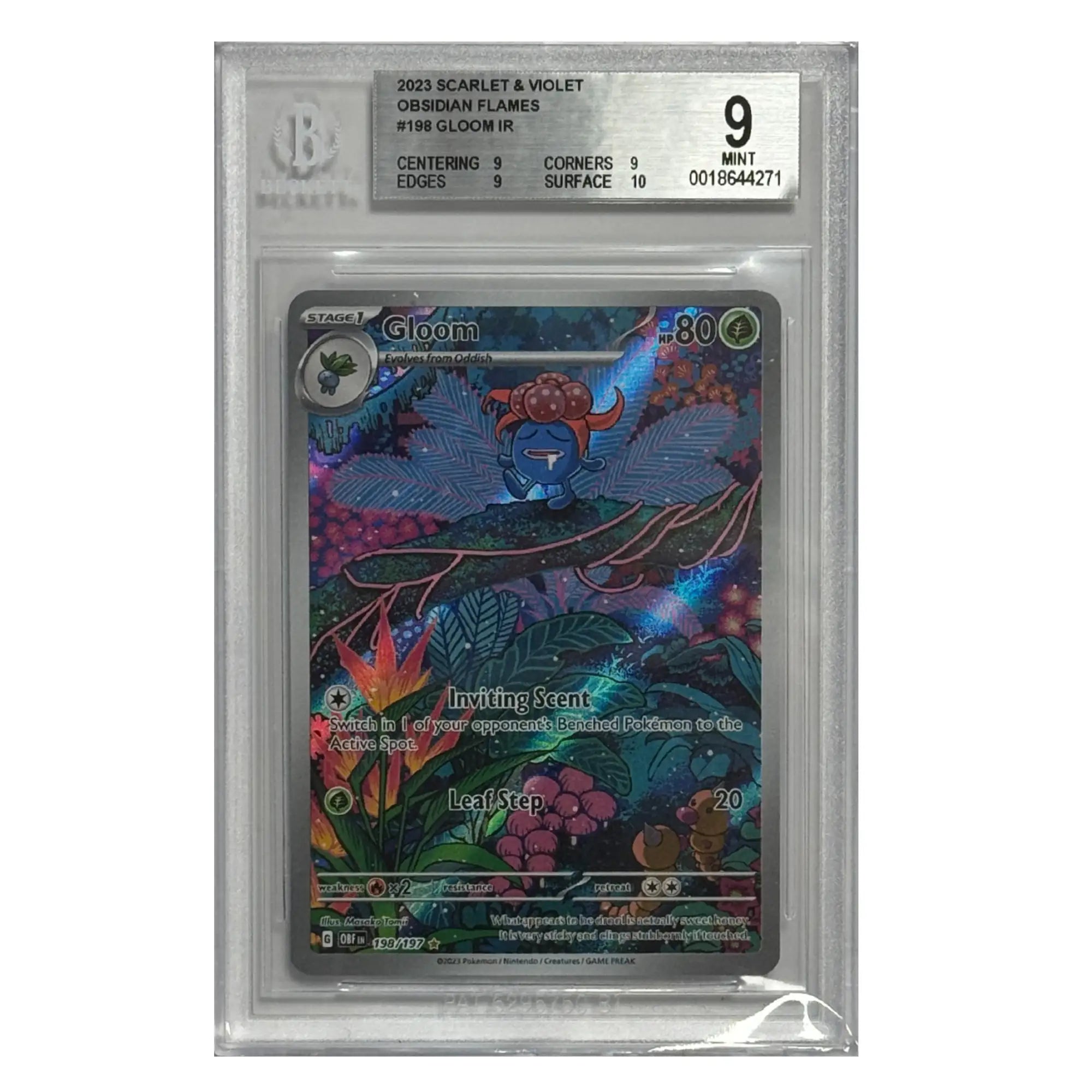 Pokémon – Gloom IR #198 (Obsidian Flames) – BGS 9 Mint