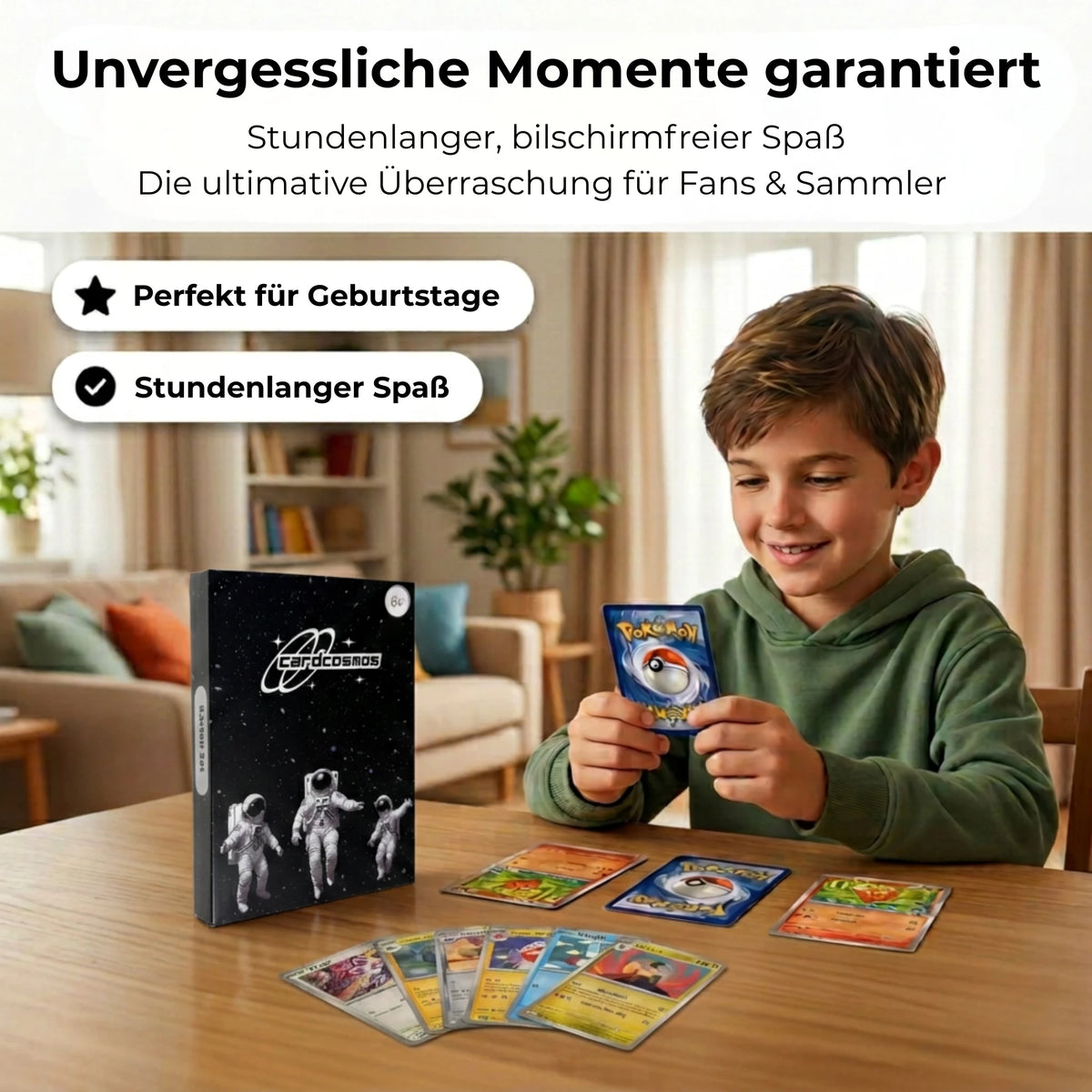Pokémon Karten Set Deutsch – 200 Karten inkl. 25 Holo + 100 Kartenhüllen
