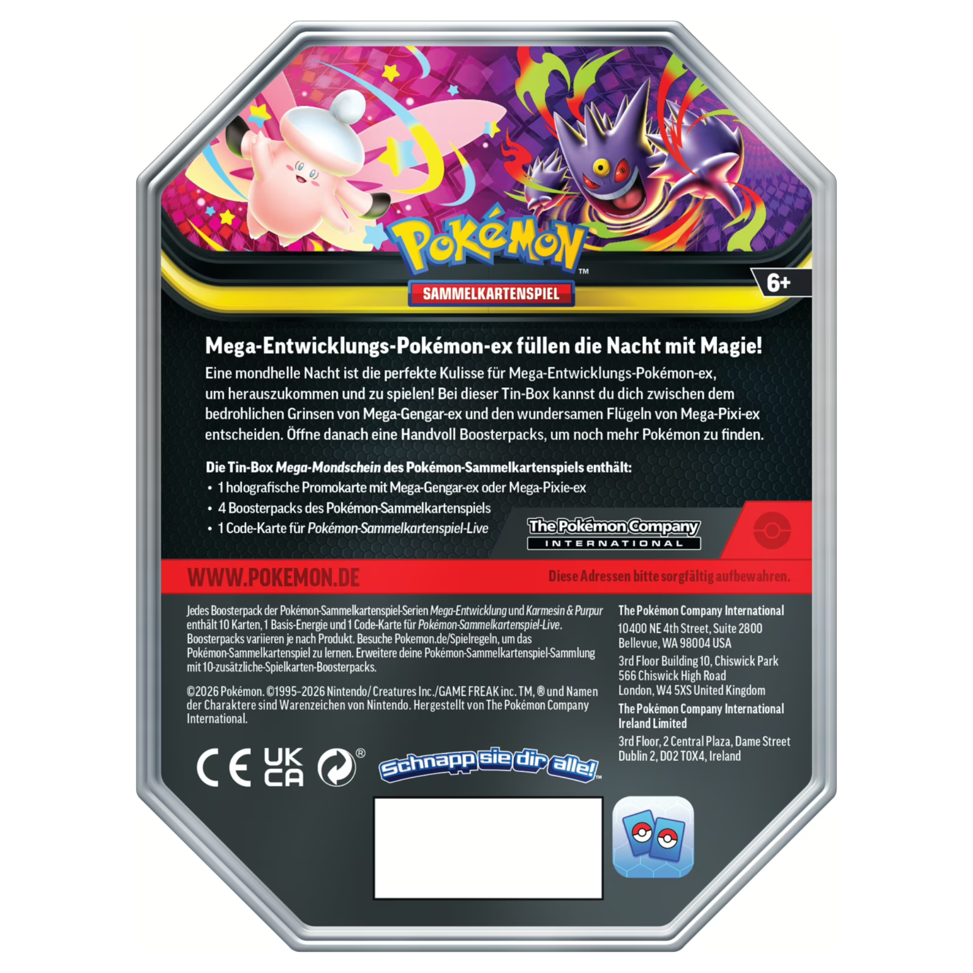 Pokémon - Mega-Entwicklung Tin Box #128 Mega-Gengar - DE