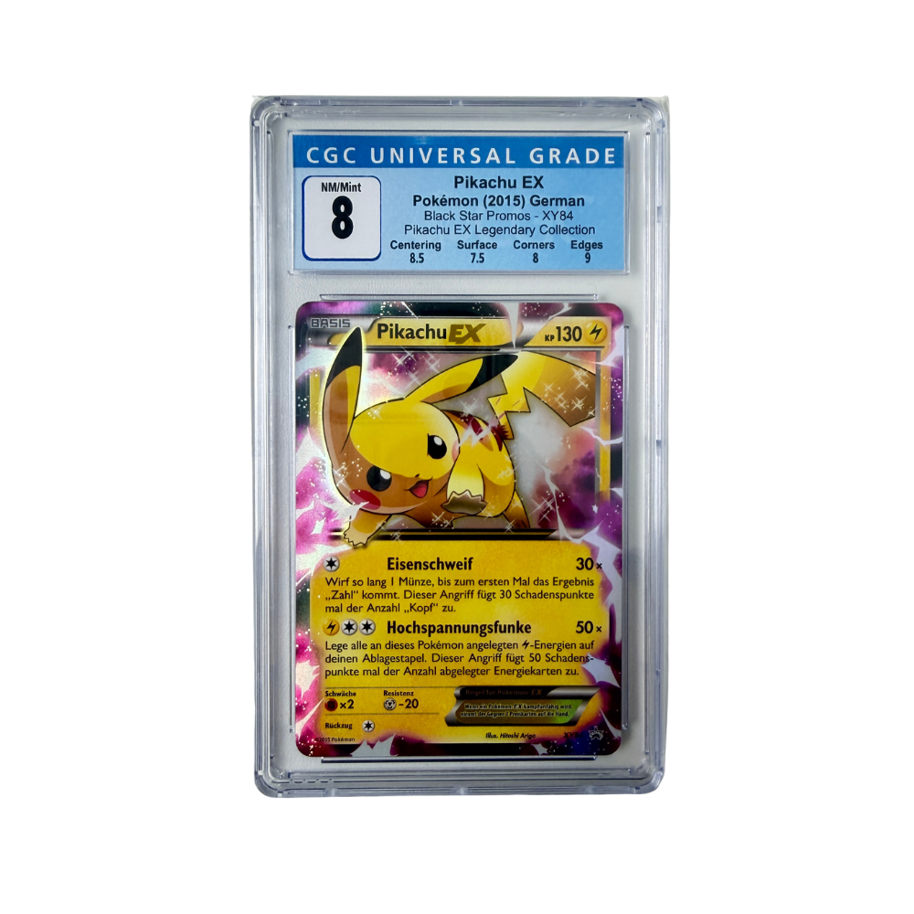 Pokémon - Pikachu EX #XY84 (XY Black Star Promo) – CGC 8 NM/Mint