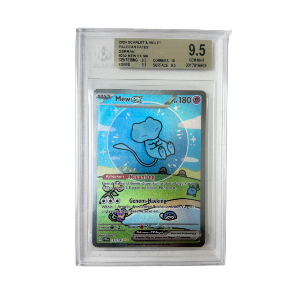 Pokémon - Mew ex #232/091 (Paldean Fates) – Beckett 9.5 Gem Mint