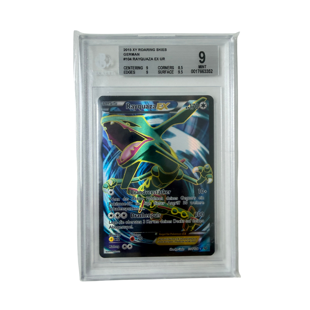 Pokémon - Rayquaza EX #104/108 (Roaring Skies) – Beckett 9 Mint