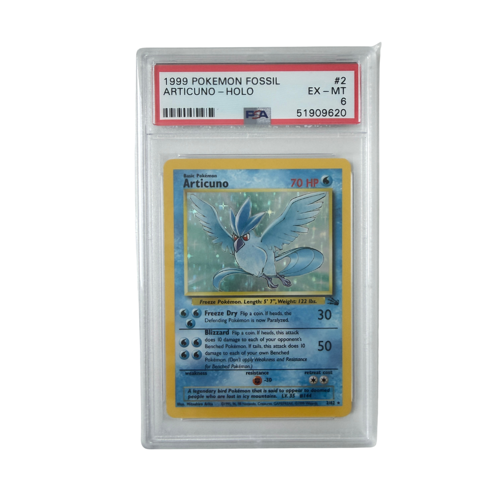 Pokémon - Articuno #2/62 (Fossil Holo) – PSA 6 EX-MT