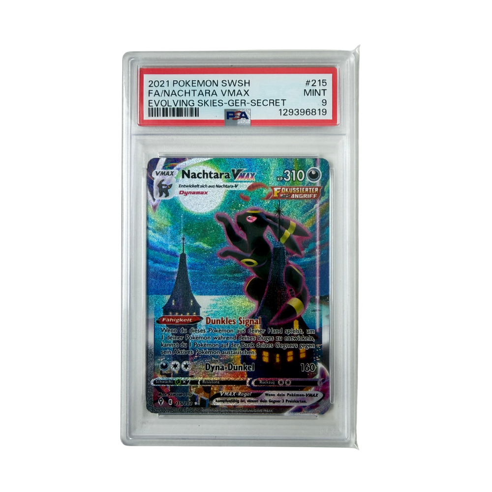 Pokémon - Nachtara VMAX #215/203 (Evolving Skies) – PSA 9 Mint