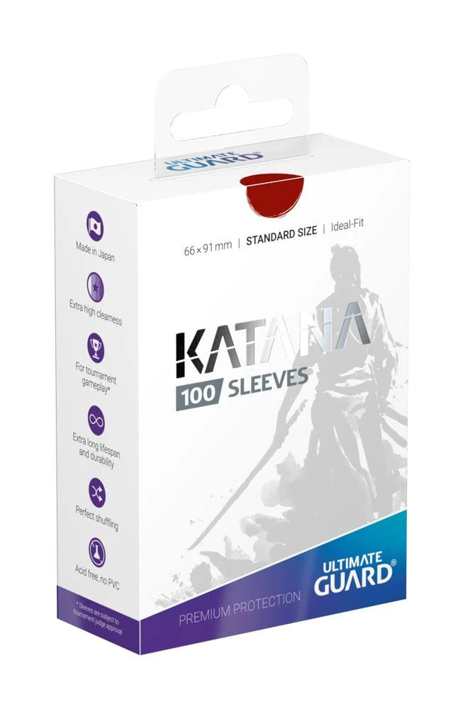 Ultimate Guard - Katana Sleeves Standard Size Red - 100 pieces