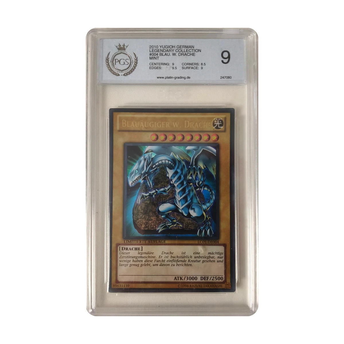 Yu-Gi-Oh! - Blauäugiger W. Drache LC01-DE004 – PGS 9 Mint