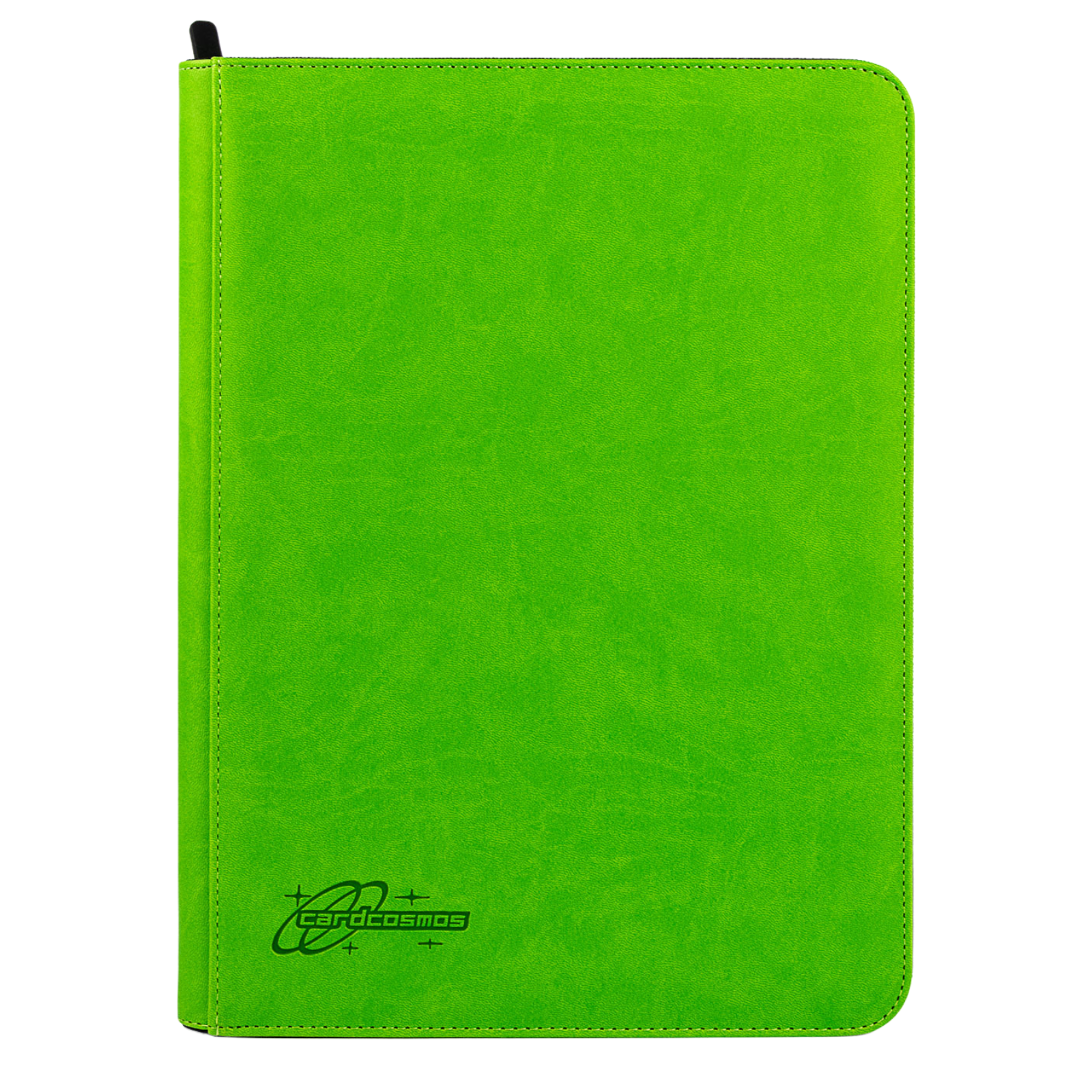 cardcosmos - 9 Pocket Zip Premium Leather Binder - Lime