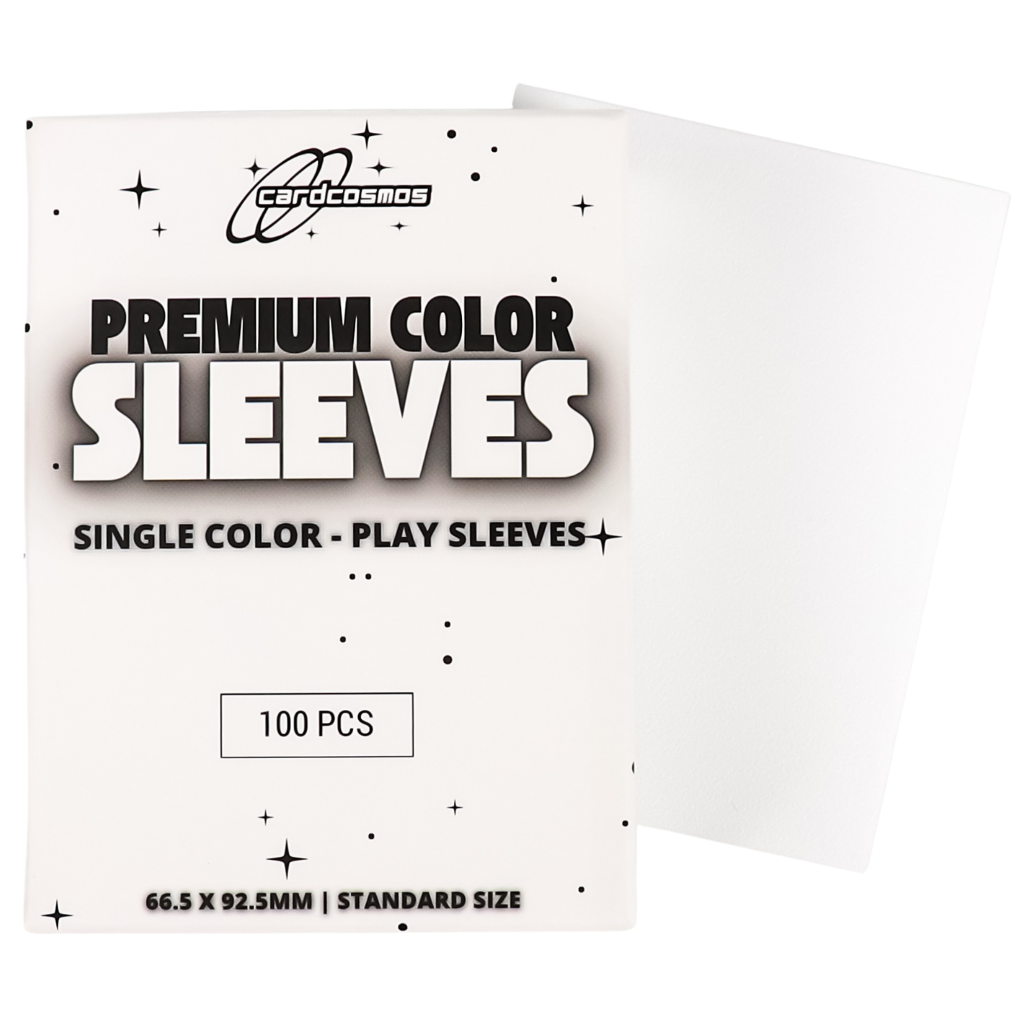 cardcosmos - Premium Color Matte Sleeves White | 100stk